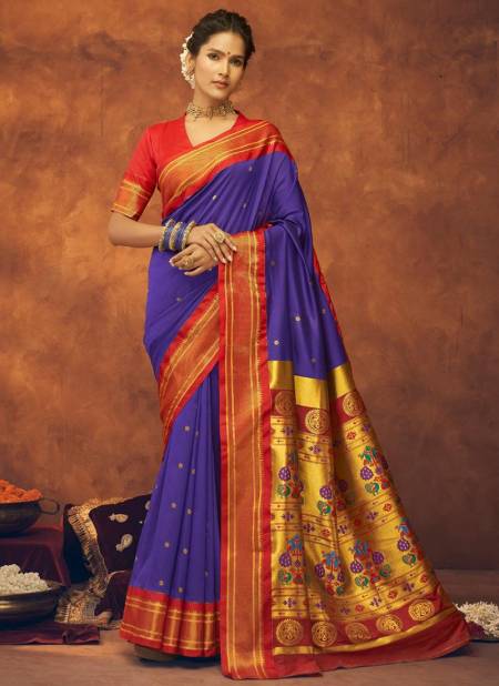 Purple Colour Aruchi Paithni Festive Wear Designer Fancy Saree Collection 42002